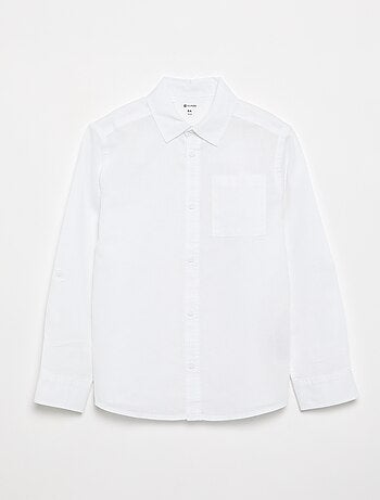 Camicia a maniche lunghe con taschino sul petto