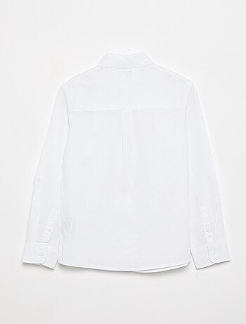 Camicia a maniche lunghe con taschino sul petto