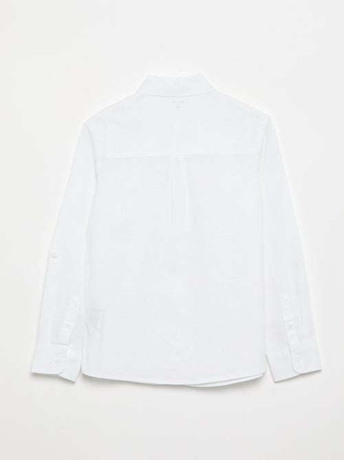 Camicia a maniche lunghe con taschino sul petto - Kiabi Camicia a maniche lunghe con taschino sul petto - Kiabi
