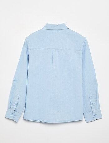 Camicia a maniche lunghe con taschino sul petto