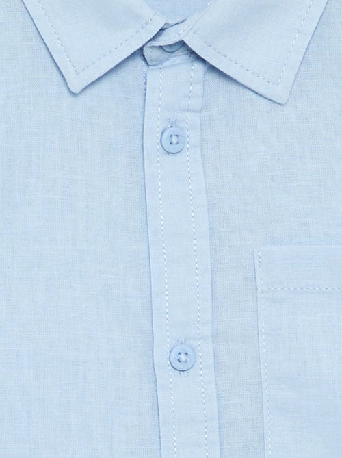 Camicia a maniche lunghe con taschino sul petto - Kiabi Camicia a maniche lunghe con taschino sul petto - Kiabi