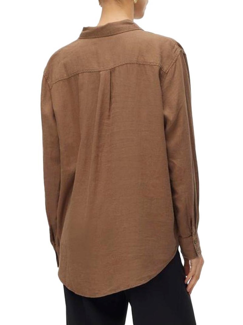 Camicia a Maniche Lunghe da Donna Vero Moda Marrone cappuccino - Kiabi