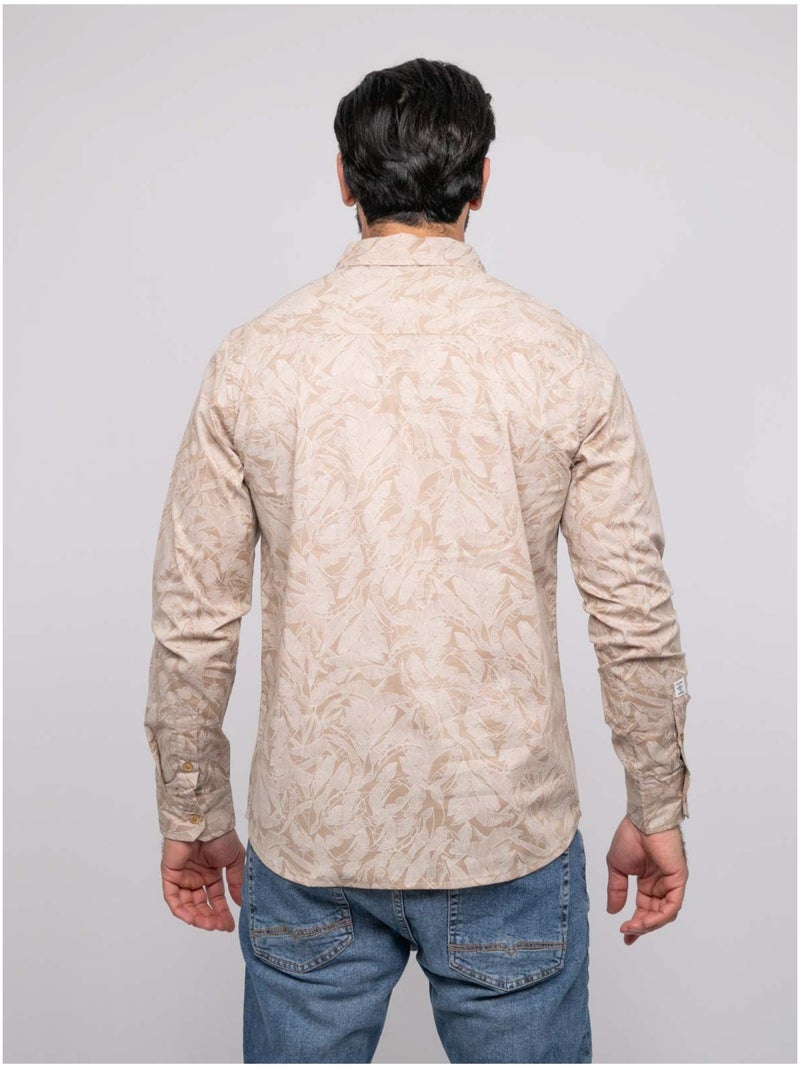Camicia a maniche lunghe DADLI Beige - Kiabi