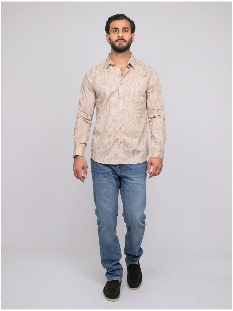 Camicia a maniche lunghe DADLI Beige - Kiabi