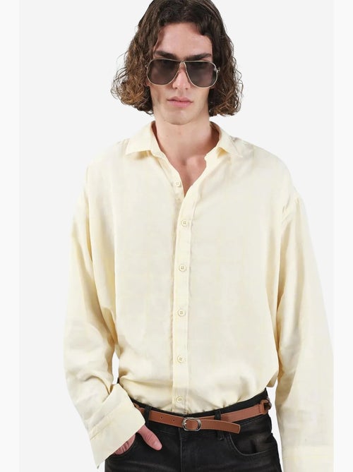 Camicia a maniche lunghe dalla vestibilità rilassata giesto - Kiabi Camicia a maniche lunghe dalla vestibilità rilassata giesto - Kiabi
