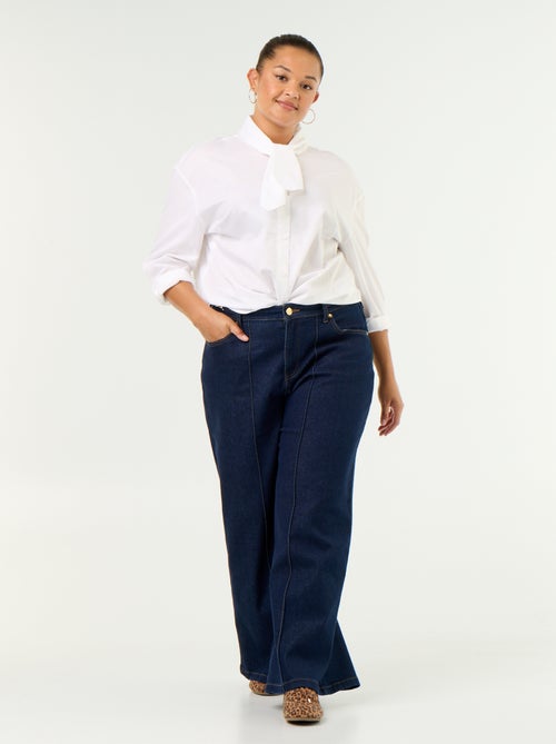 Camicia a maniche lunghe e collo a lavallière - Kiabi