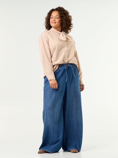 Camicia a maniche lunghe e collo lavallière - Kiabi