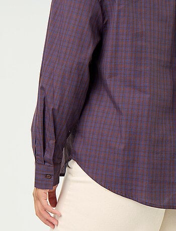 Camicia a maniche lunghe e collo a lavallière