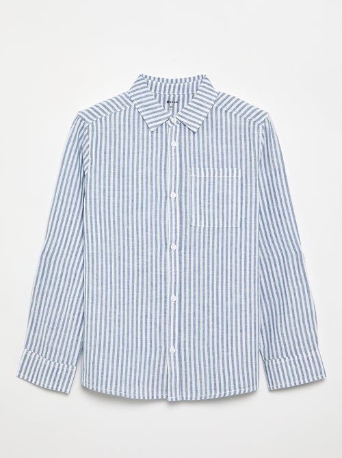 Camicia a maniche lunghe e taschino sul petto - Kiabi