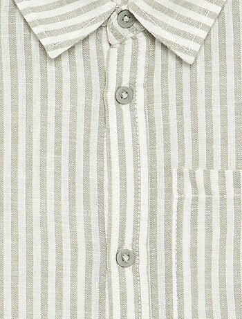 Camicia a maniche lunghe con taschino sul petto