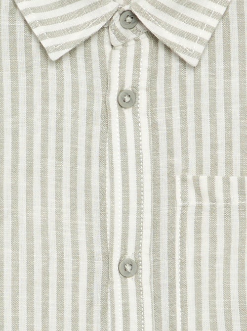 Camicia a maniche lunghe e taschino sul petto - Kiabi