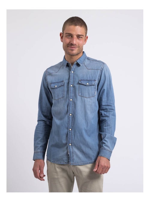 Camicia a maniche lunghe effetto denim DERKO - Kiabi