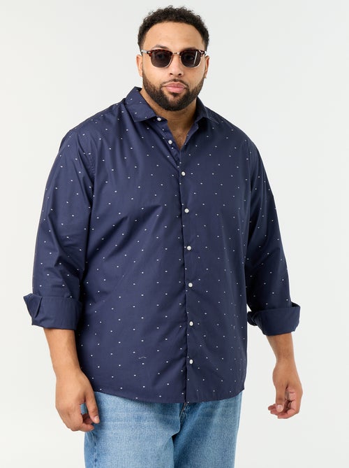 Camicia a maniche lunghe fantasia - Kiabi