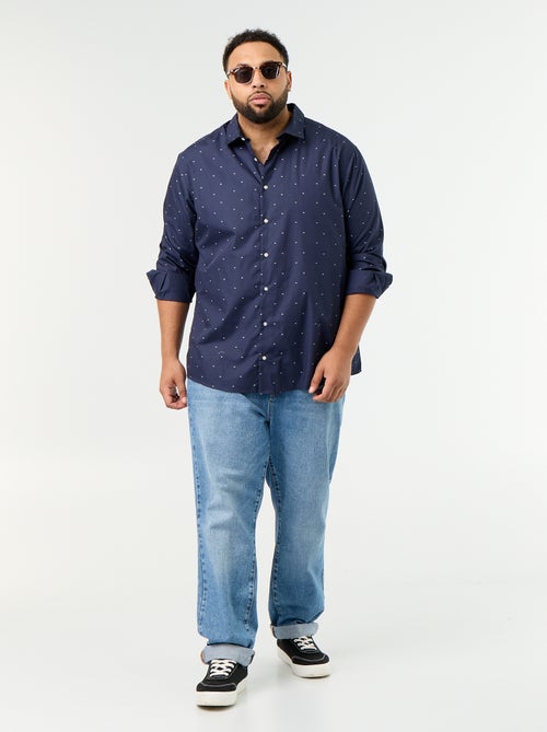 Camicia a maniche lunghe fantasia - Kiabi
