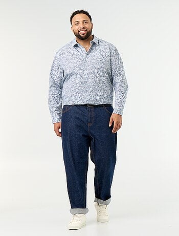 Camicia a maniche lunghe a fantasia