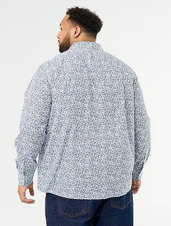Camicia a maniche lunghe a fantasia