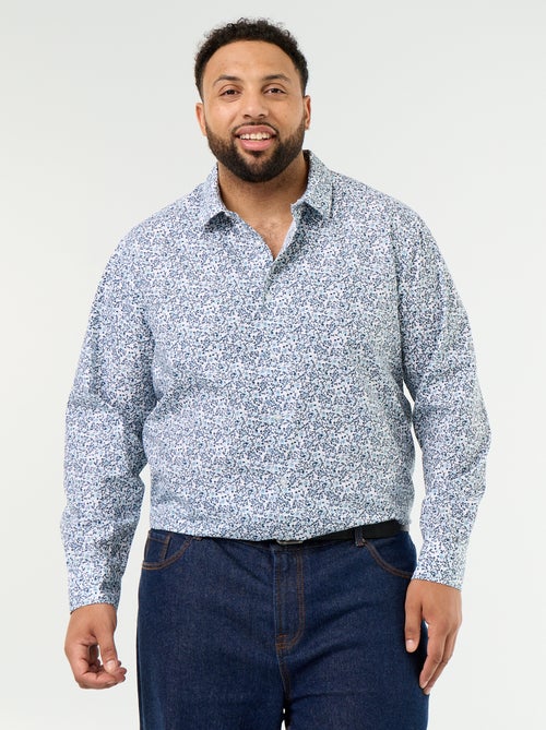 Camicia a maniche lunghe fantasia - Kiabi