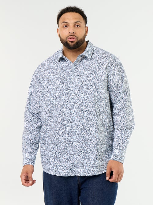 Camicia a maniche lunghe fantasia - Kiabi