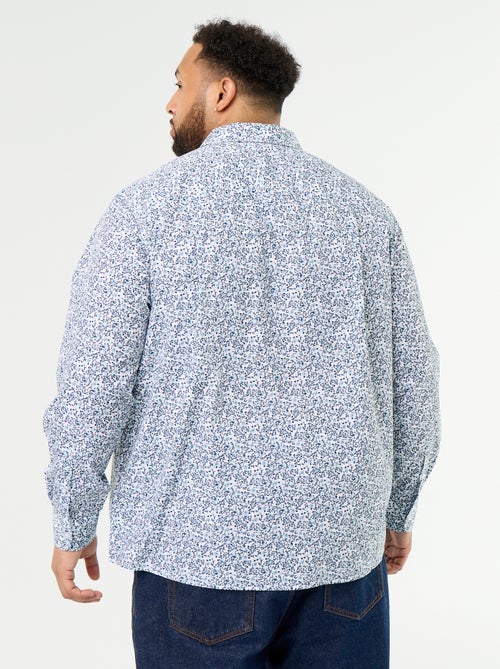 Camicia a maniche lunghe fantasia - Kiabi