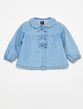 Camicia a maniche lunghe in denim