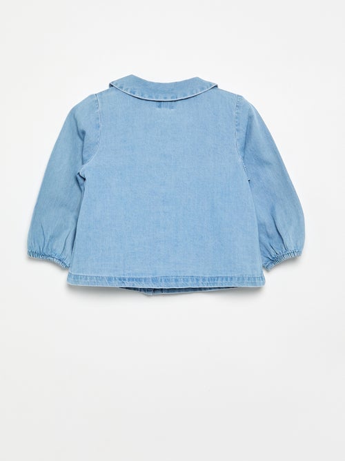 Camicia a maniche lunghe in denim - Kiabi