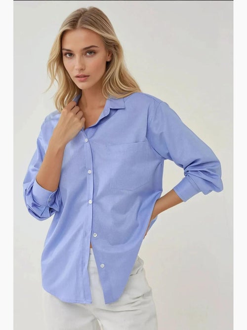 Camicia a maniche lunghe in lino con vestibilità regolare e testurizzata hiccup - Kiabi Camicia a maniche lunghe in lino con vestibilità regolare e testurizzata hiccup - Kiabi