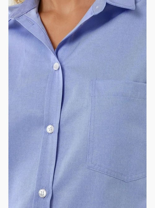 Camicia a maniche lunghe in lino con vestibilità regolare e testurizzata hiccup - Kiabi Camicia a maniche lunghe in lino con vestibilità regolare e testurizzata hiccup - Kiabi