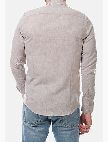 Camicia in cotone e lino