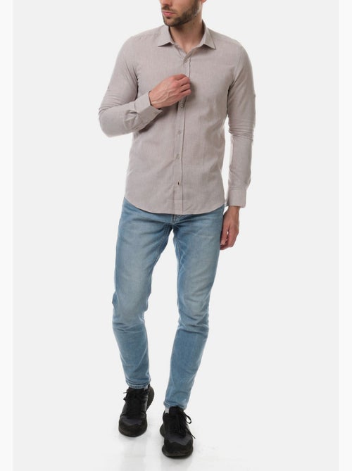 camicia a maniche lunghe in lino - Kiabi