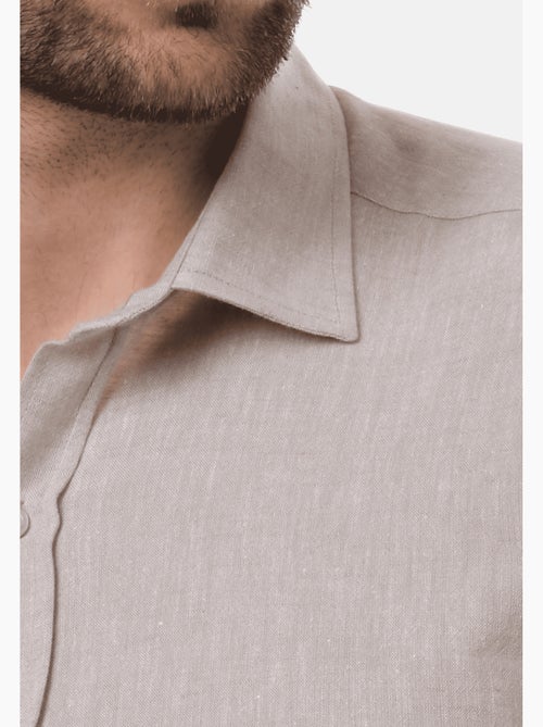 camicia a maniche lunghe in lino - Kiabi