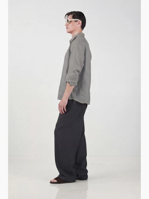 Camicia a maniche lunghe in misto lino oversize giesto - Kiabi Camicia a maniche lunghe in misto lino oversize giesto - Kiabi