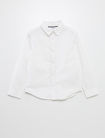 Camicia a maniche lunghe in popeline - collezione facile da indossare