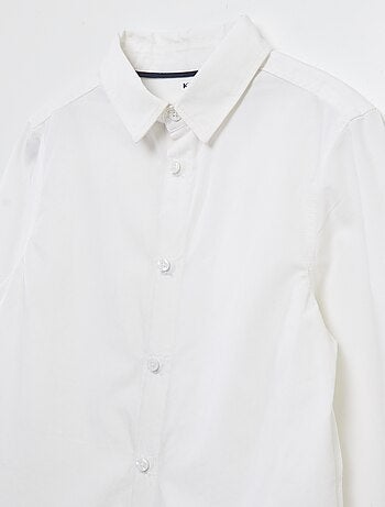 Camicia a maniche lunghe in popeline - collezione facile da indossare