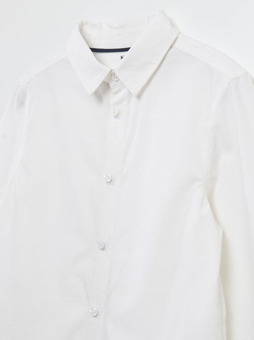 Camicia a maniche lunghe in popeline - So Easy - Kiabi