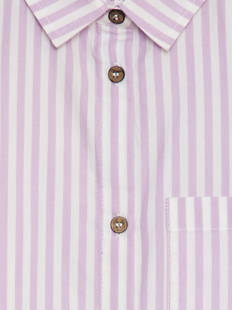Camicia a maniche lunghe in popeline BIANCO - Kiabi