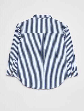 Camicia a maniche lunghe in popeline