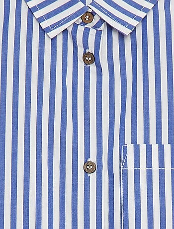 Camicia a maniche lunghe in popeline