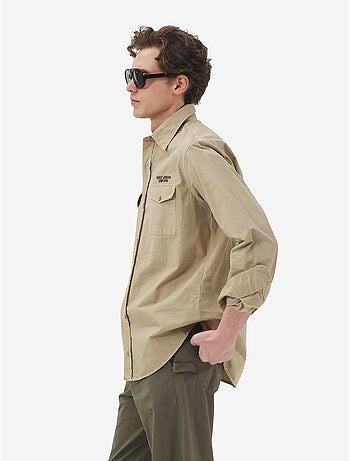Camicia a maniche lunghe in popeline di cotone da uomo giesto