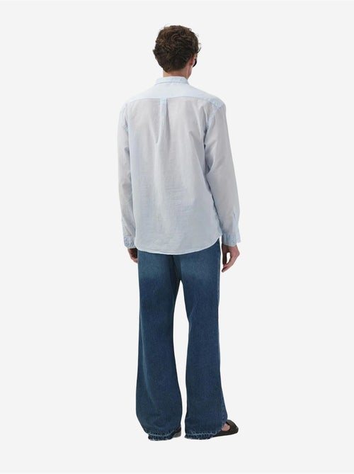 Camicia a maniche lunghe in popeline di cotone da uomo giesto - Kiabi Camicia a maniche lunghe in popeline di cotone da uomo giesto - Kiabi