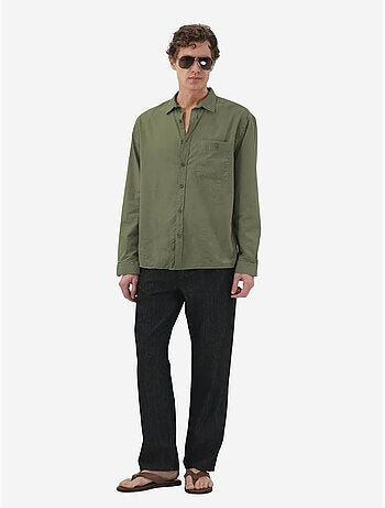 Camicia a maniche lunghe in popeline di cotone da uomo giesto