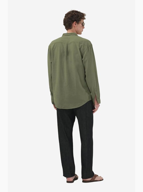 Camicia a maniche lunghe in popeline di cotone da uomo giesto - Kiabi Camicia a maniche lunghe in popeline di cotone da uomo giesto - Kiabi
