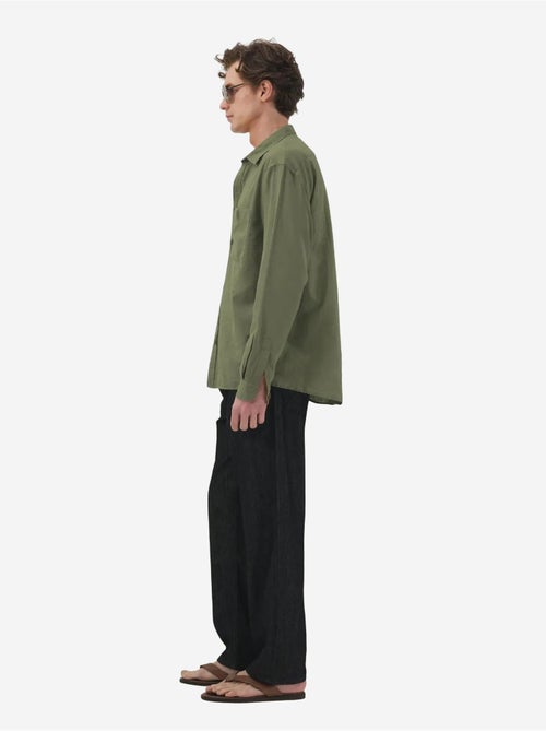 Camicia a maniche lunghe in popeline di cotone da uomo giesto - Kiabi Camicia a maniche lunghe in popeline di cotone da uomo giesto - Kiabi