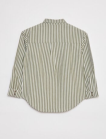 Camicia a maniche lunghe in popeline