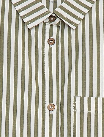 Camicia a maniche lunghe in popeline
