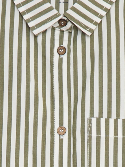 Camicia a maniche lunghe in popeline - Kiabi