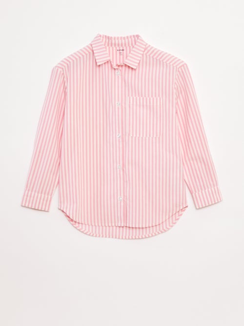 Camicia a maniche lunghe in popeline - Kiabi