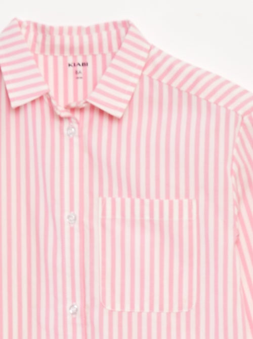 Camicia a maniche lunghe in popeline - Kiabi