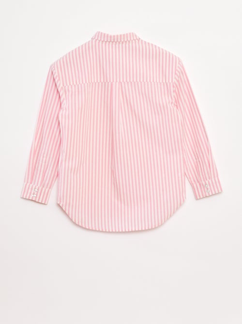 Camicia a maniche lunghe in popeline - Kiabi