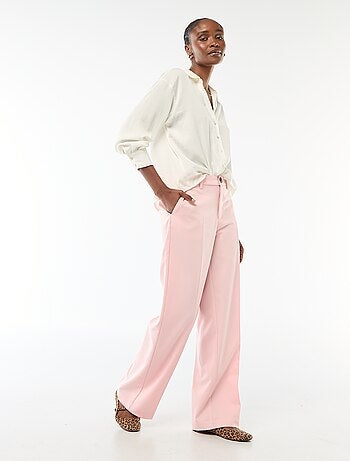 Camicia a maniche lunghe in raso tinta unita