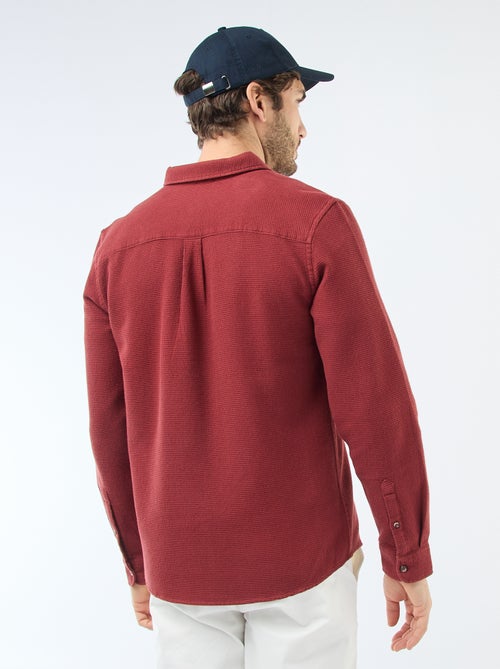 Camicia a maniche lunghe in tessuto goffrato - Kiabi